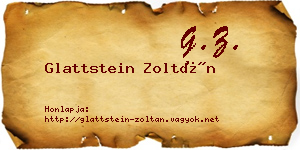 Glattstein Zoltán névjegykártya